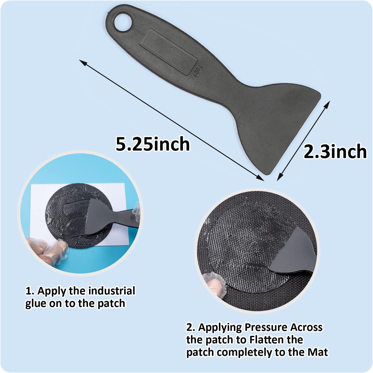 Trampoline Patch Repair Kit 4 Inch Circle on Patches | Repair Trampoline Mat Tear or Hole