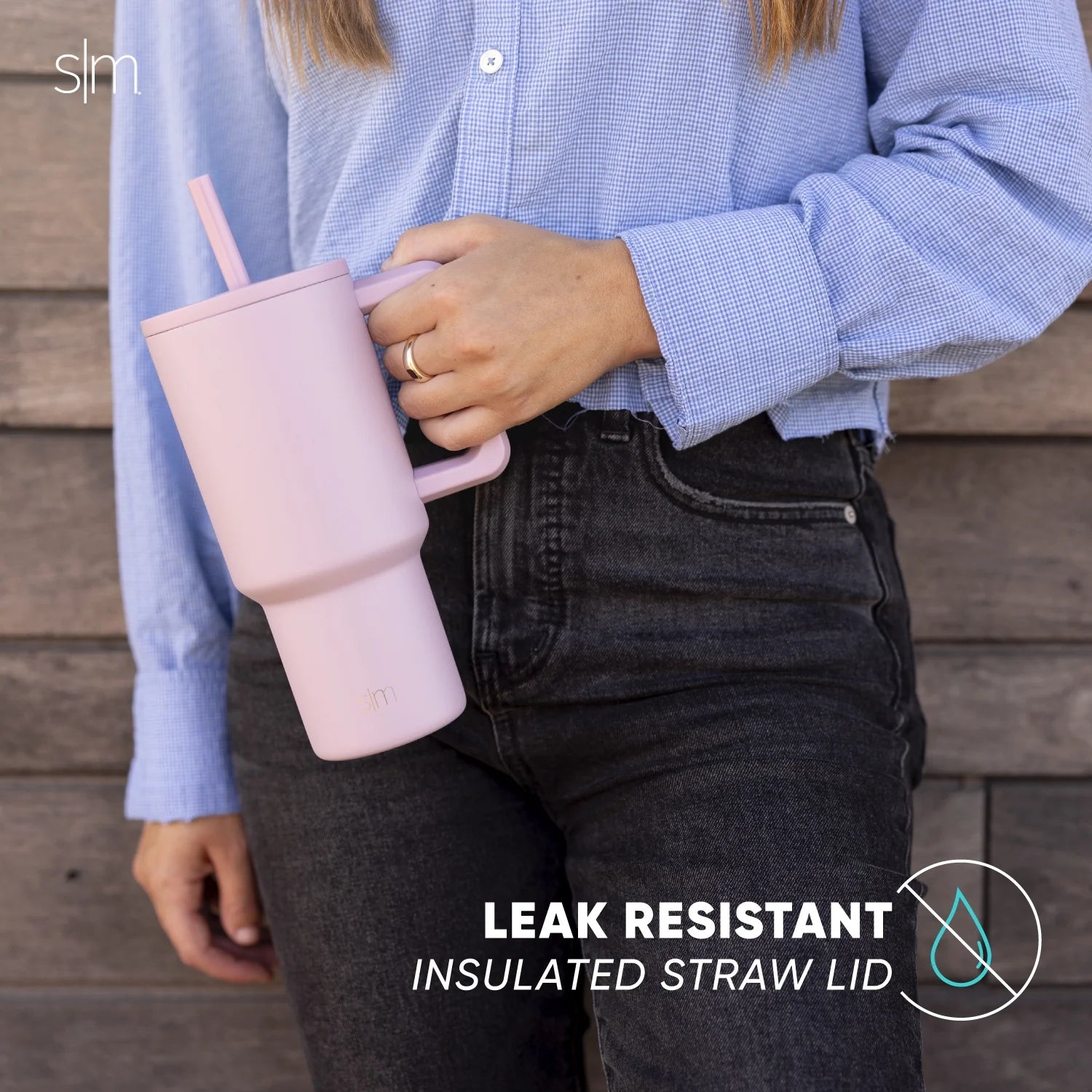 30 Fl Oz Insulated Stainless Steel Trek Tumbler with Straw Lid | Crystal Freeze