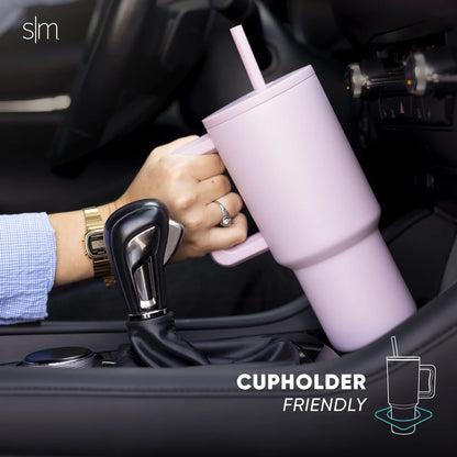 30 Fl Oz Insulated Stainless Steel Trek Tumbler with Straw Lid | Crystal Freeze