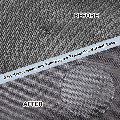 Trampoline Patch Repair Kit 4 Inch Circle on Patches | Repair Trampoline Mat Tear or Hole