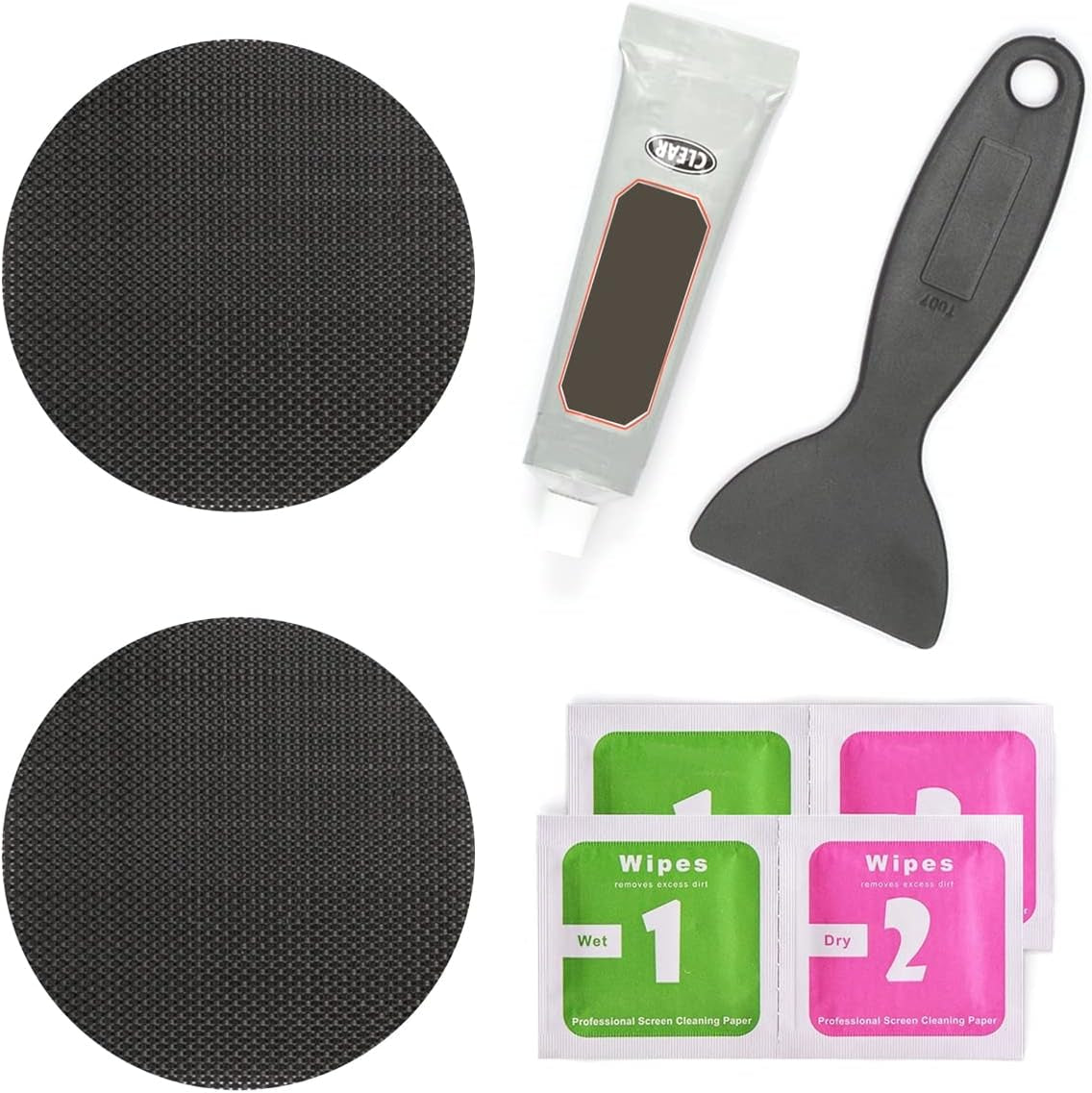 Trampoline Patch Repair Kit 4 Inch Circle on Patches | Repair Trampoline Mat Tear or Hole