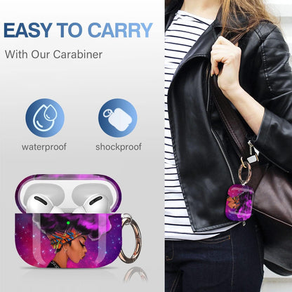 for Airpods Pro Case Cover with Keychain,Full Protective Shockproof Hard Case Cover for Apple for Airpods Pro Case [Front LED Visible]