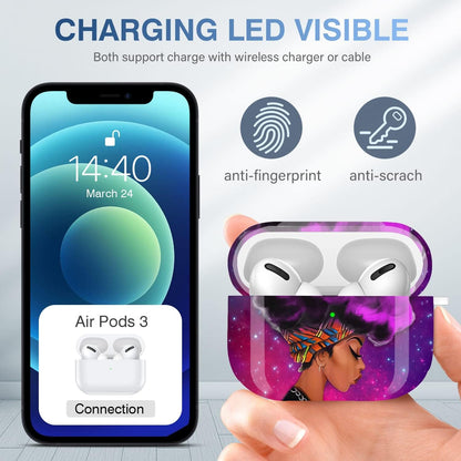 for Airpods Pro Case Cover with Keychain,Full Protective Shockproof Hard Case Cover for Apple for Airpods Pro Case [Front LED Visible]