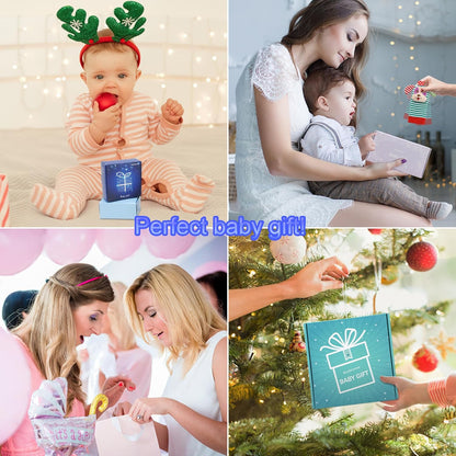 Wrist Rattles Foot Finder Rattle Toy for 0-4 Months Baby, Feet Leg Ankle Socks Arm Hand Bracelet Shaker for 4-8 Months Infant Boy & Girl, Gift Set for 0-1 Years Newborn Babies (5 Pcs-B)